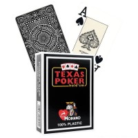 Modiano Texas Poker Hold Em žaidimo kortos (juodos)